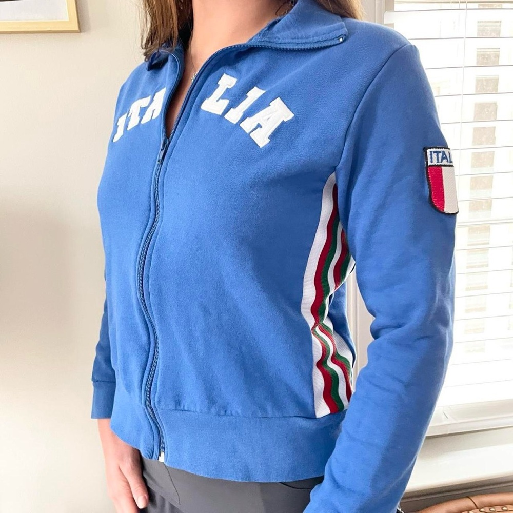 Blue Italia Zip-Up Jacket